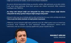 Mahmut Arıkan 2024 Bütçesi Rant Bütçesidir