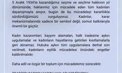 Trabzon Barosu Kadın Hakları Mücadelesini Vurguladı