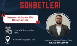 Trabzon’da Milli Gençlik Sohbetleri Osmanlı Hukuku