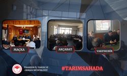 Trabzon’da Tarım ve Orman Müdürlüğü Üreticilerle Toplandı