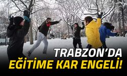 Trabzon'da Eğitime Kar Engeli! Okullar Tatil...