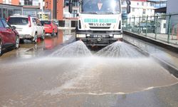 Giresun Belediyesi Caddelerde Temizlik Çalışmaları Başlattı