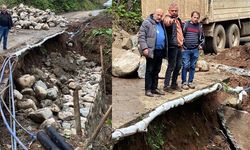 Trabzon'da Heyelanın Kapattığı Yol Ulaşıma Açıldı!