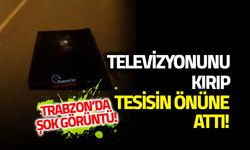 Trabzonspor Taraftarından Tesis Önüne Televizyonlu İsyan!