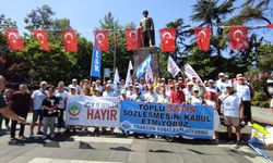 KESK Trabzon'da İş Bıraktı! Sefalet Zammına Tepki