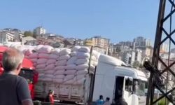 Trabzon’da Tır Sürücüler Birbirine Girdi