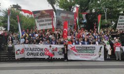 Trabzon’da Filistin İçin “S’umudumuz Gazze’ye” Yürüyüşü