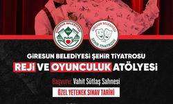 Giresun’da Reji ve Oyunculuk Atölyesi Başlıyor