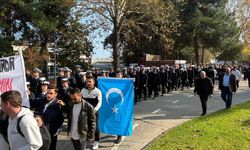 KTÜ Öğrencilerinden Gazze ve Doğu Türkistan Yürüyüşü