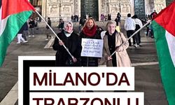 Duomo Meydanı’nda İsrail Protestosuna Trabzonlu Destek