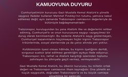 Vakfıkebir Trabzonsporlular Derneği: Atatürk’e Saygısızlık Kabul Edilemez