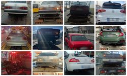 Trabzon'da Arabasına Takan Yandı! 20 Araç Men Edildi!