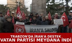 Trabzon'da İran'a Destek Açıklaması! Vatan Partisi Meydana İndi
