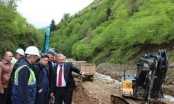 Trabzon Arsin’de 12 km’lik Çardaklı Grup Yolu’na Başlandı