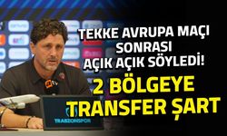 Fatih Tekke Avrupa Maçı Sonrası Konuştu! Santrafor ve 6 Numara Şart