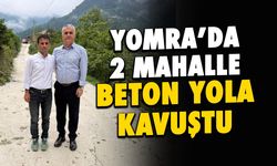 Trabzon Yomra'da 2 Mahalle Beton Yola Kavuştu