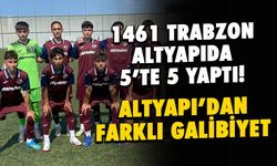 1461 Trabzon Altyapıda 5'te 5 Yaptı! Farklı Galibiyet
