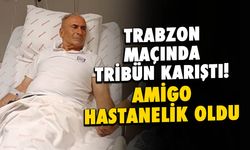 Trabzon Maçında Tribün Karıştı! Amigo Hastanelik Oldu...