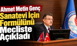 Ahmet Metin Genç Sanatevi İçin Formülünü Mecliste Açıkladı