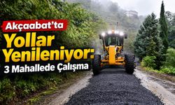 Akçaabat’ta Yol Çalışması: 3 Mahallede Ekipler Sahada