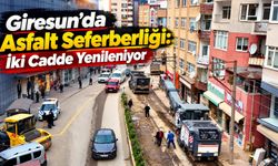 Giresun’da Asfalt Seferberliği: İki Cadde Yenileniyor