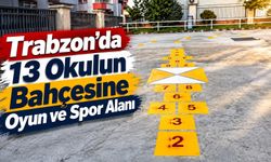 Trabzon'da 13 Okulun Bahçesine Oyun ve Spor Alanı