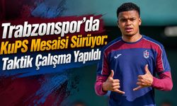 Trabzonspor’da KuPS Mesaisi Sürüyor: Taktik Çalışma Yapıldı
