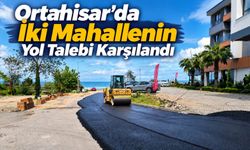 Trabzon Ortahisar'da İki Mahallenin Yol Talebi Karşılandı
