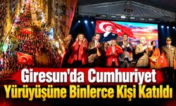 Giresun'da Cumhuriyet Yürüyüşüne Binlerce Kişi Katıldı