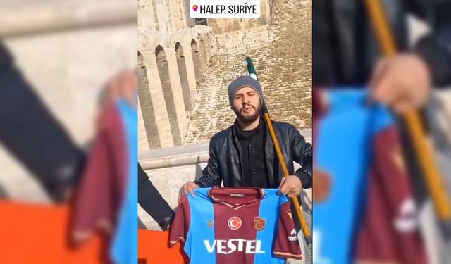 Halep Kalesi'nde Trabzonspor Forması Açıldı! İşte o anlar...