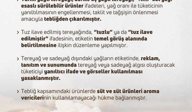 Tereyağında Yeni Dönem Etiket ve İçerik Değişiyor
