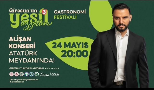Giresun’un Yeşil Lezzetleri Festivali 24 Mayıs’ta Başlıyor