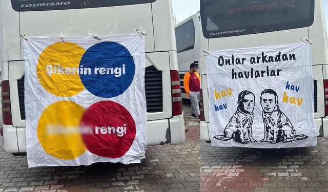 Trabzonspor Galatasaray Derbisi Öncesi Çirkin Pankart!