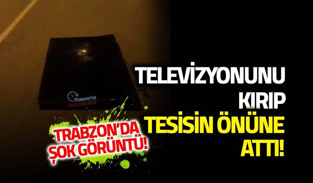 Trabzonspor Taraftarından Tesis Önüne Televizyonlu İsyan!