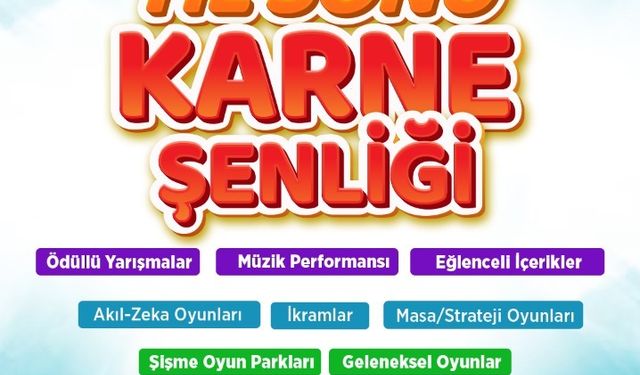 Rize Belediyesi’nden Öğrencilere Renkli Karne Hediyesi