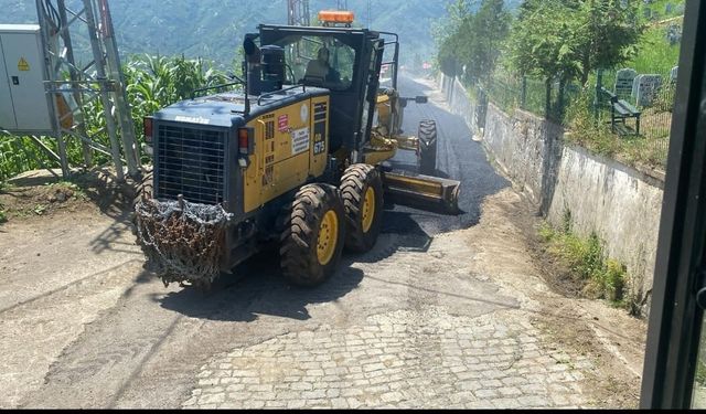 Trabzon Büyükşehir Belediyesi Yol Çalışmalarını Aralıksız Sürdürüyor