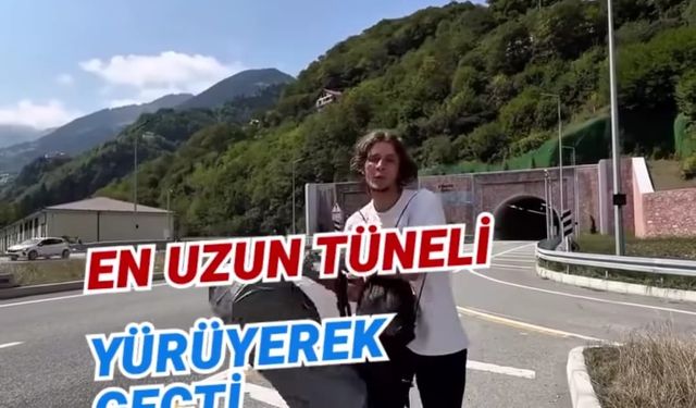Azmin Zaferi! Yayan Torun Zigana Tüneli’ni Yürüdü