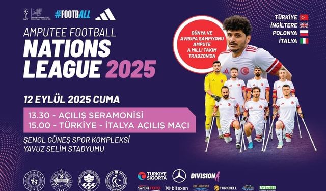 Türkiye Ampute Uluslar Ligi Şampiyonası Trabzon’da
