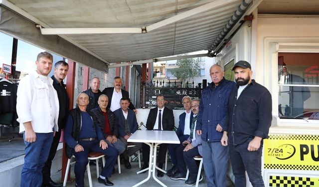 Başkan Ekim’den Taksici Esnafına Sürpriz Ziyaret!