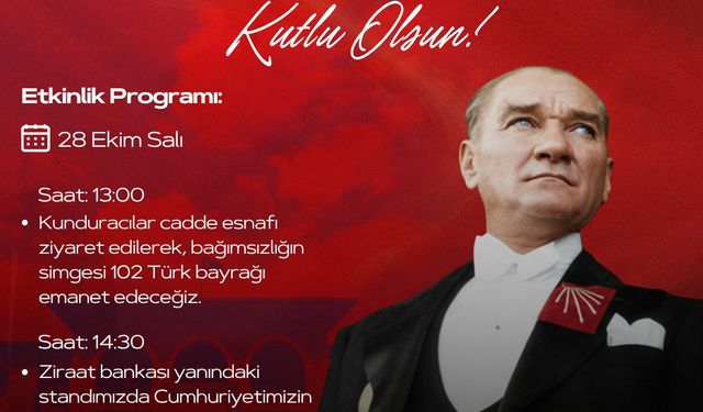 CHP Ortahisar’dan 29 Ekim’e Özel Etkinlik
