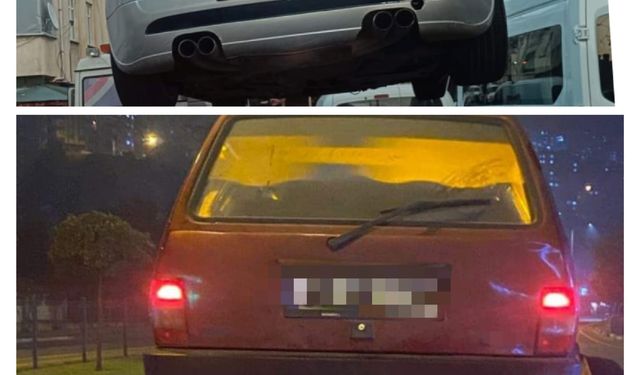 Abarth egzozlu araçlara Trabzon’da sıkı denetim! Ceza yağdı