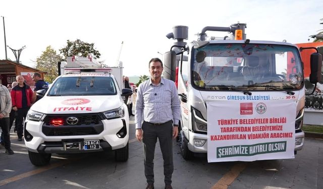 Giresun Belediyesi araç filosunu güçlendirdi: TBB ve Japonya’dan destek