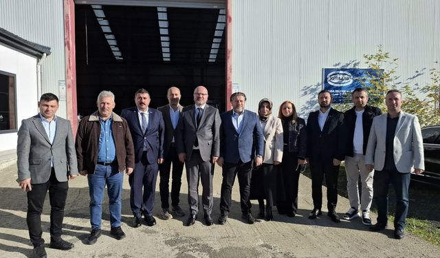 MÜSİAD Trabzon Heyeti Akçaabat’ta OSB ve Yatırım Ziyaretinde