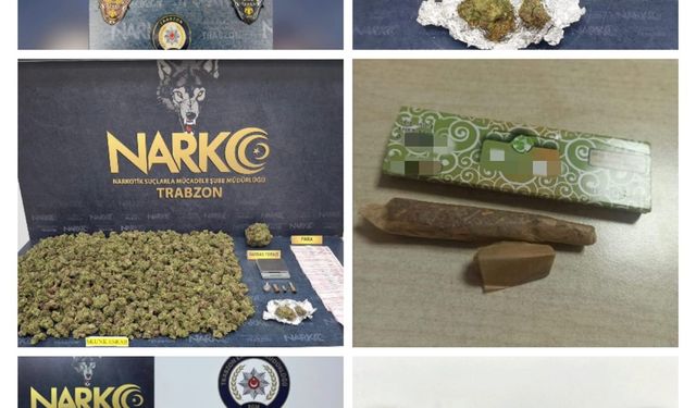 Narkotik ekiplerinden Trabzon'da büyük operasyon: 18 kişi gözaltında!