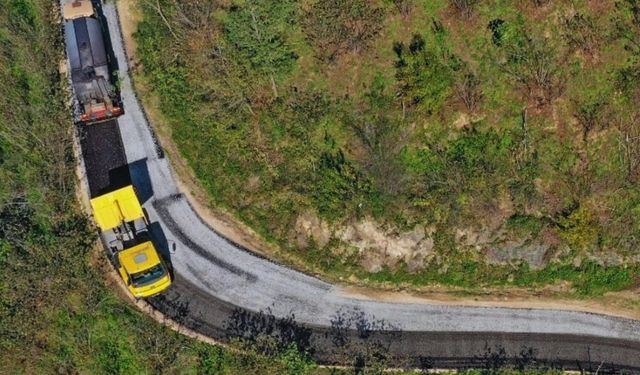 Ordu’da ulaşım konforu artıyor: Çamaş’a 3,2 km asfalt yol tamamlandı