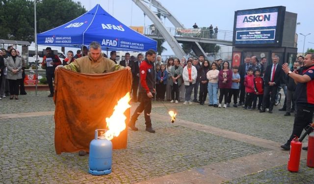 Giresun’da nefes kesen deprem tatbikatı!