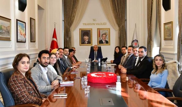 UNDP Sivil Katılım Projesi Trabzon’da: Vali Yıldırım Heyeti Kabul Etti