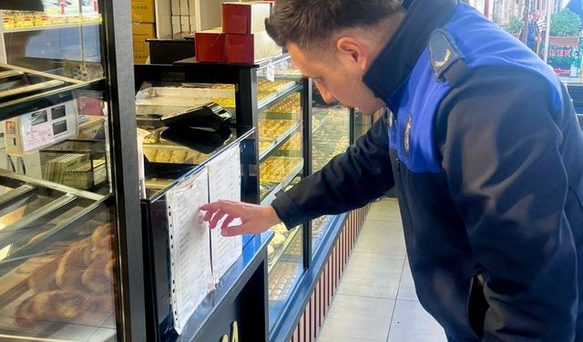 Giresun’da Zabıta’dan Pastane ve Unlu Mamullere Sıkı Denetim
