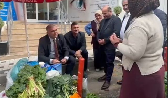 Haluk Batmaz’dan Salı Pazarı çıkarması: Esnafa sıcak çorba ikramı