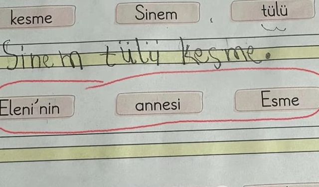 Birinci Sınıflar Öğrendi Esme Öğrenemedi